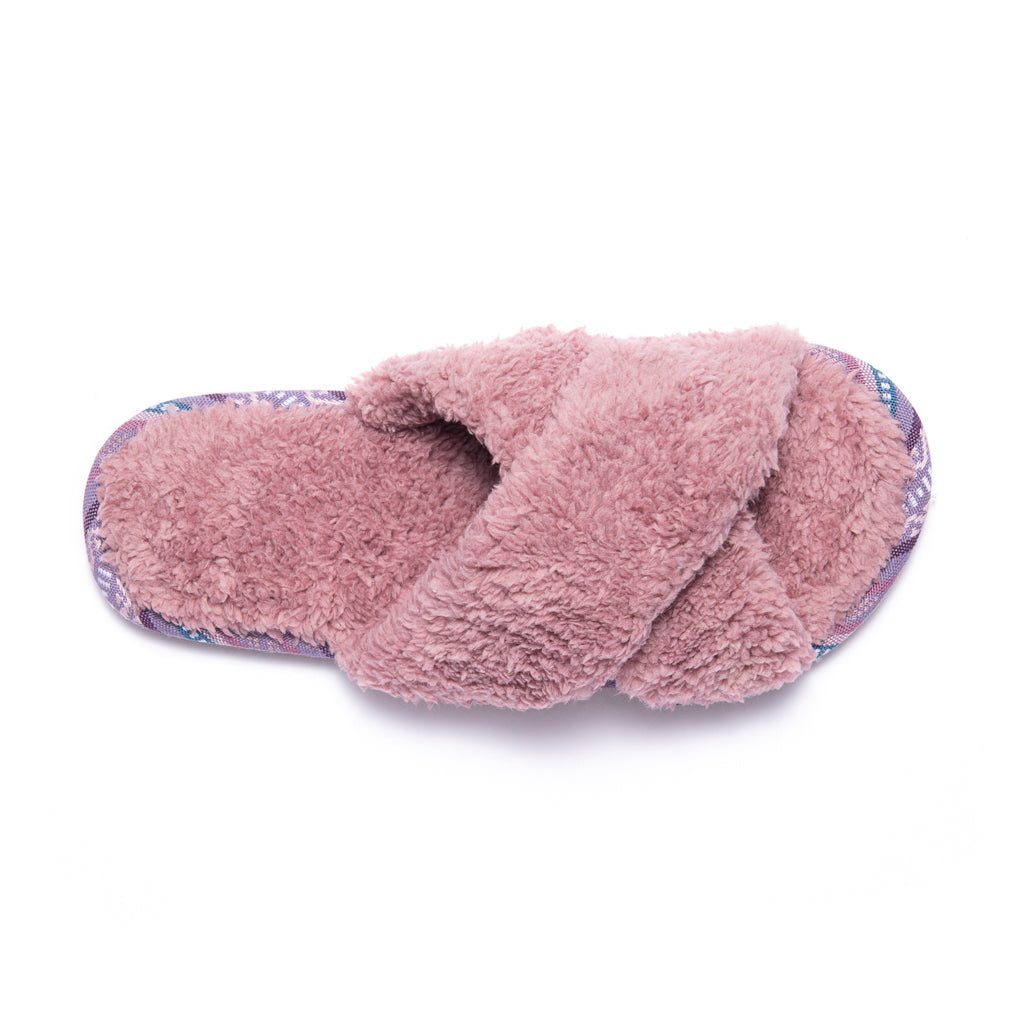 Women’s Sherpa Cross-Strap Slipper Cameo