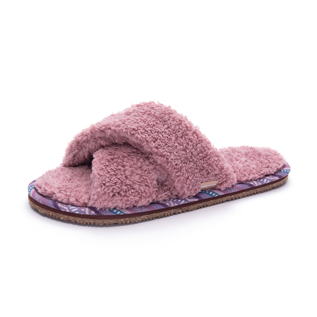 Women’s Sherpa Cross-Strap Slipper Cameo