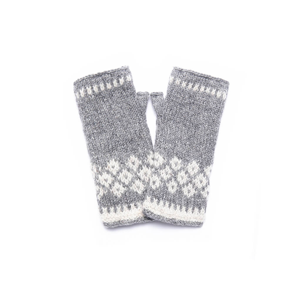 Vail Wool Knit Half Mitten