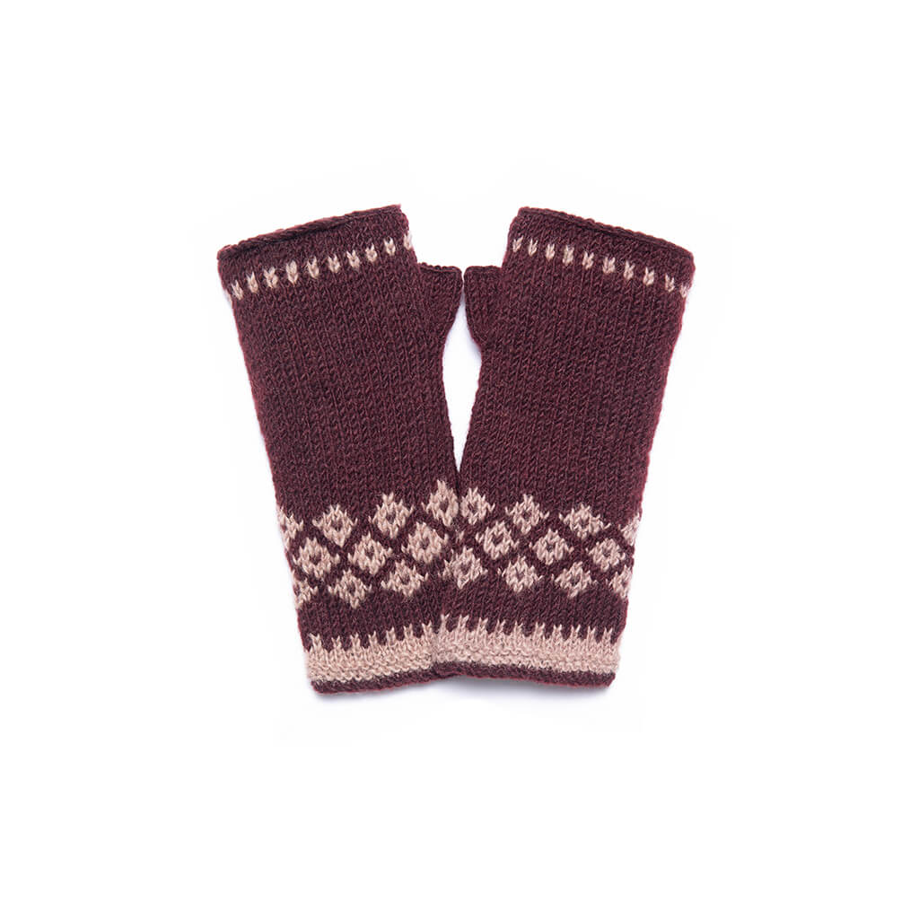 Vail Wool Knit Half Mitten