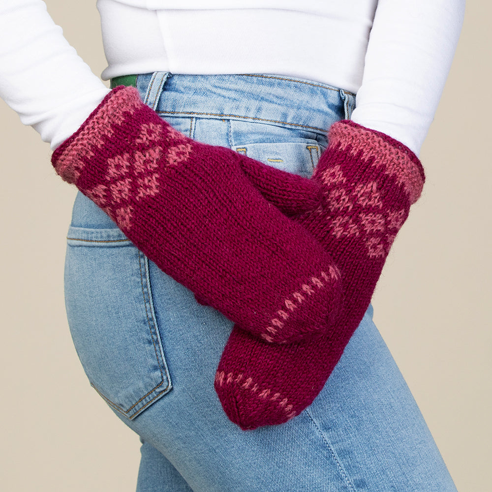 Vail Wool Knit Mitten